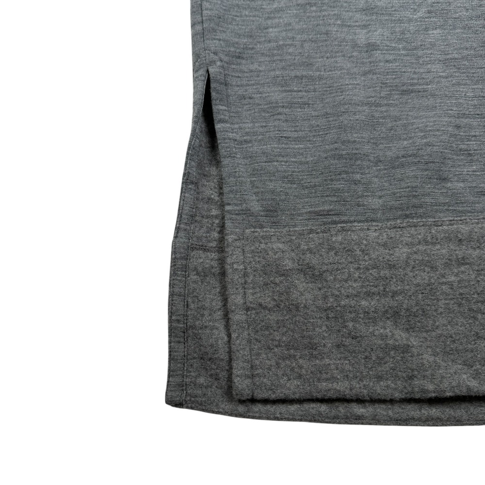 Icebreaker Women's Fleece Merino Wool Midi Skirt‎ Size S Gray Slits Pockets - Picture 9 of 9